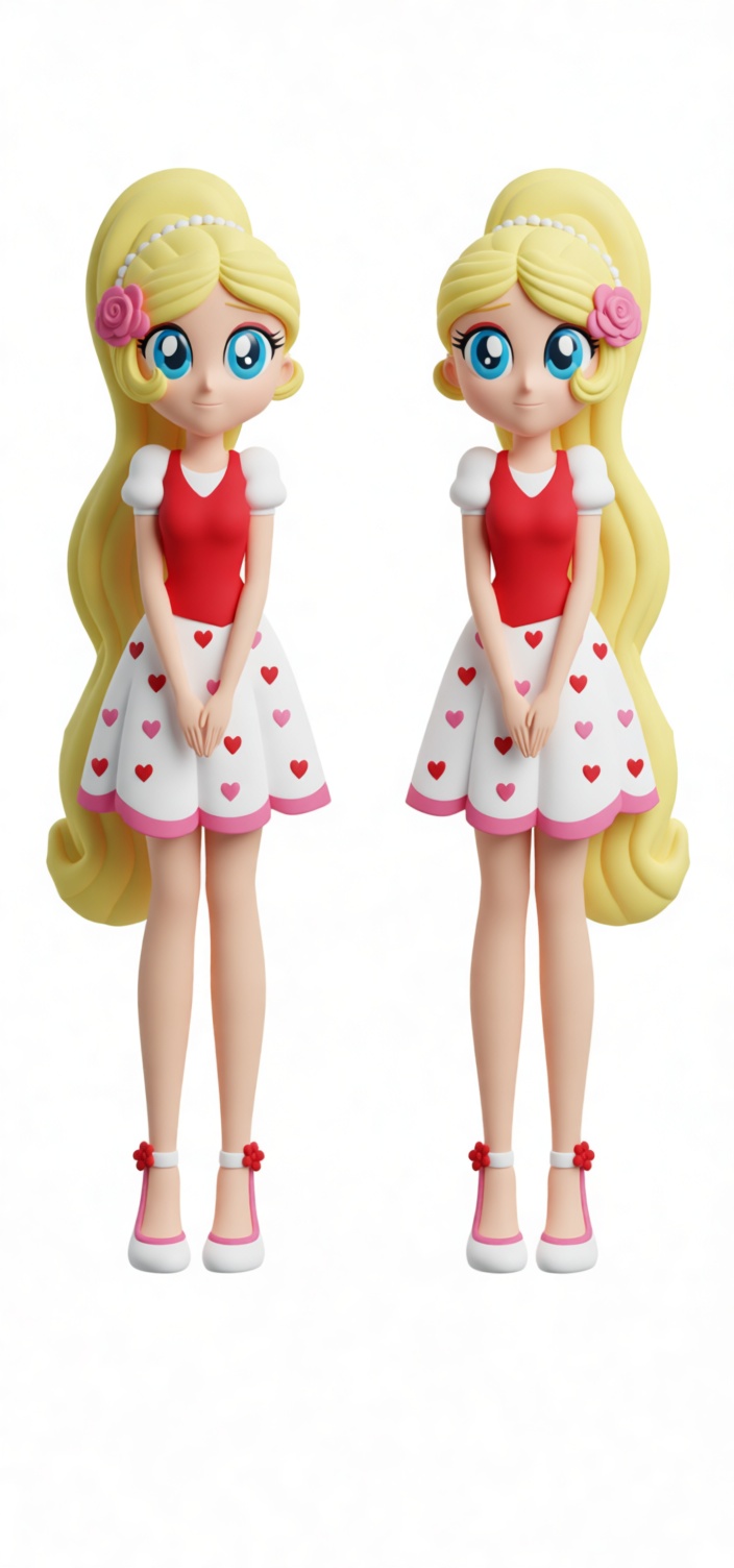 Blonde Girl Figurine free 3D printable STL