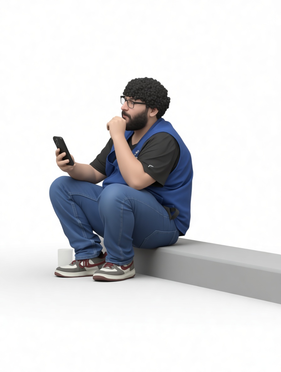 Curly Haired Man Figurine free 3D printable STL