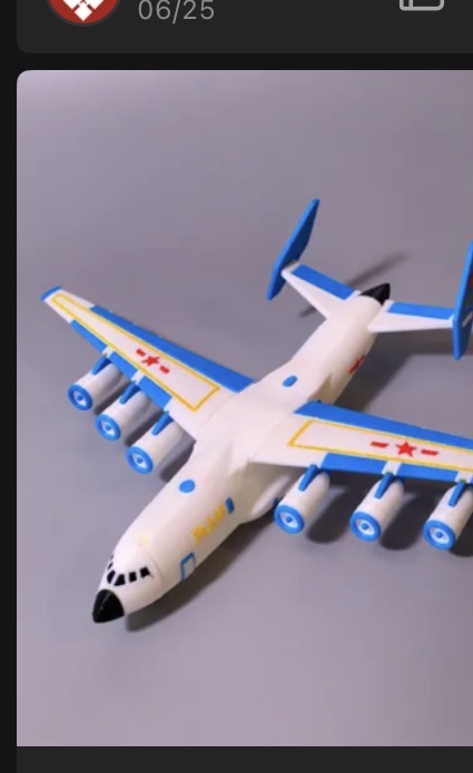 Xian H-6 Bomber Model free 3D printable STL