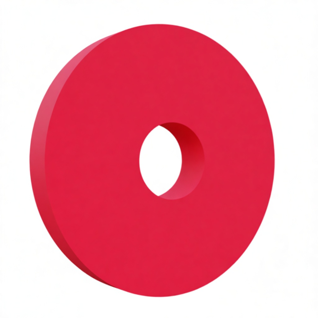Red Torus Model free 3D printable STL