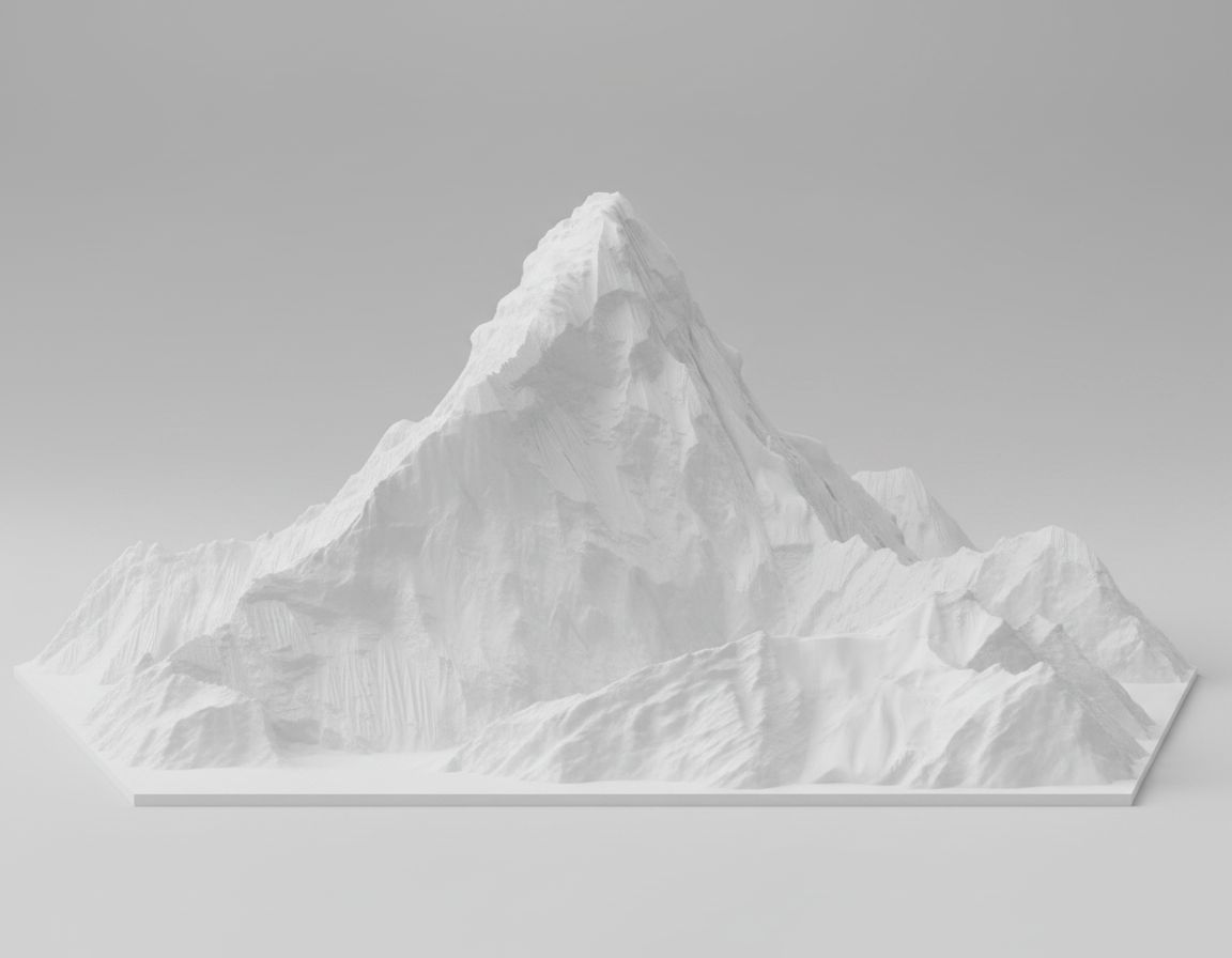 Matterhorn Mountain Model free 3D printable STL