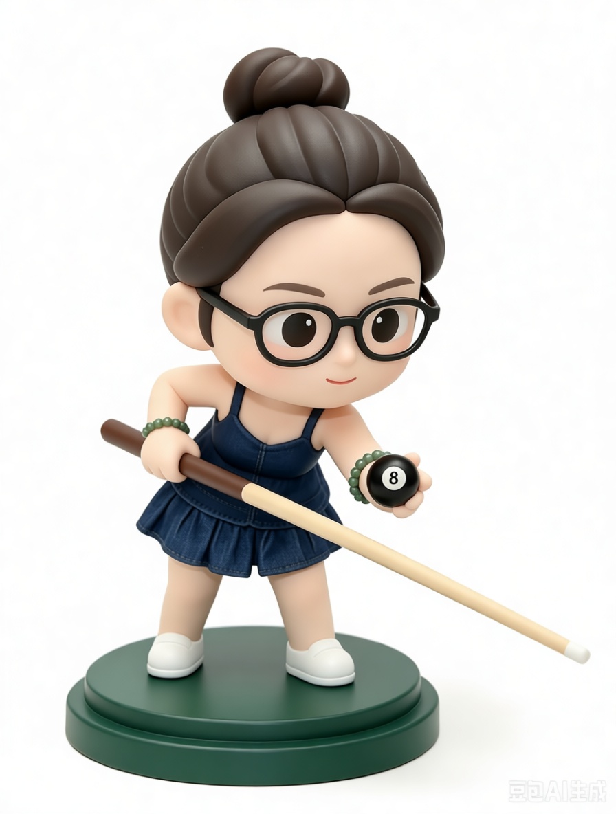 Woman Playing Pool Figurine free 3D printable STL
