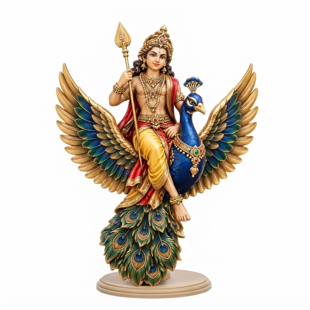 Kartikeya Statue Figurine free 3D printable STL