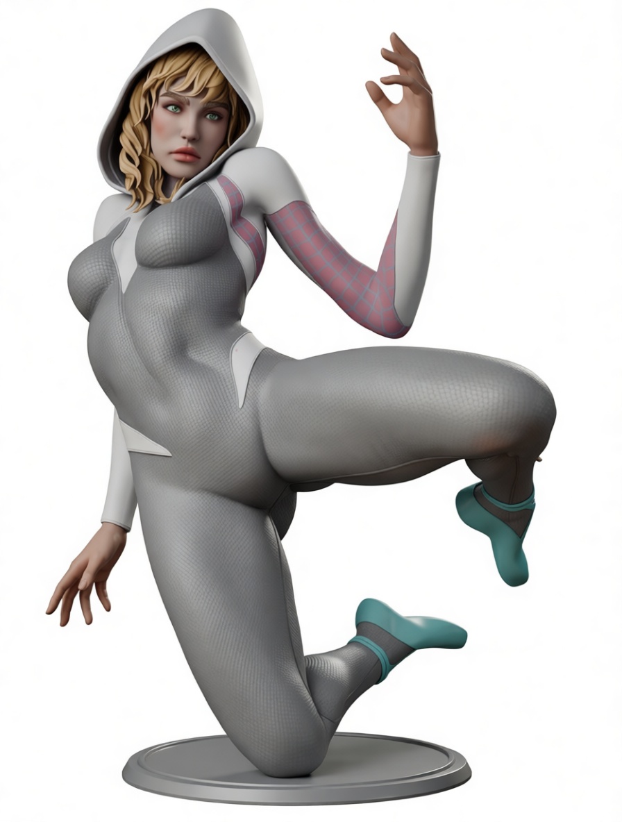 Spider-Gwen Statue free 3D printable STL