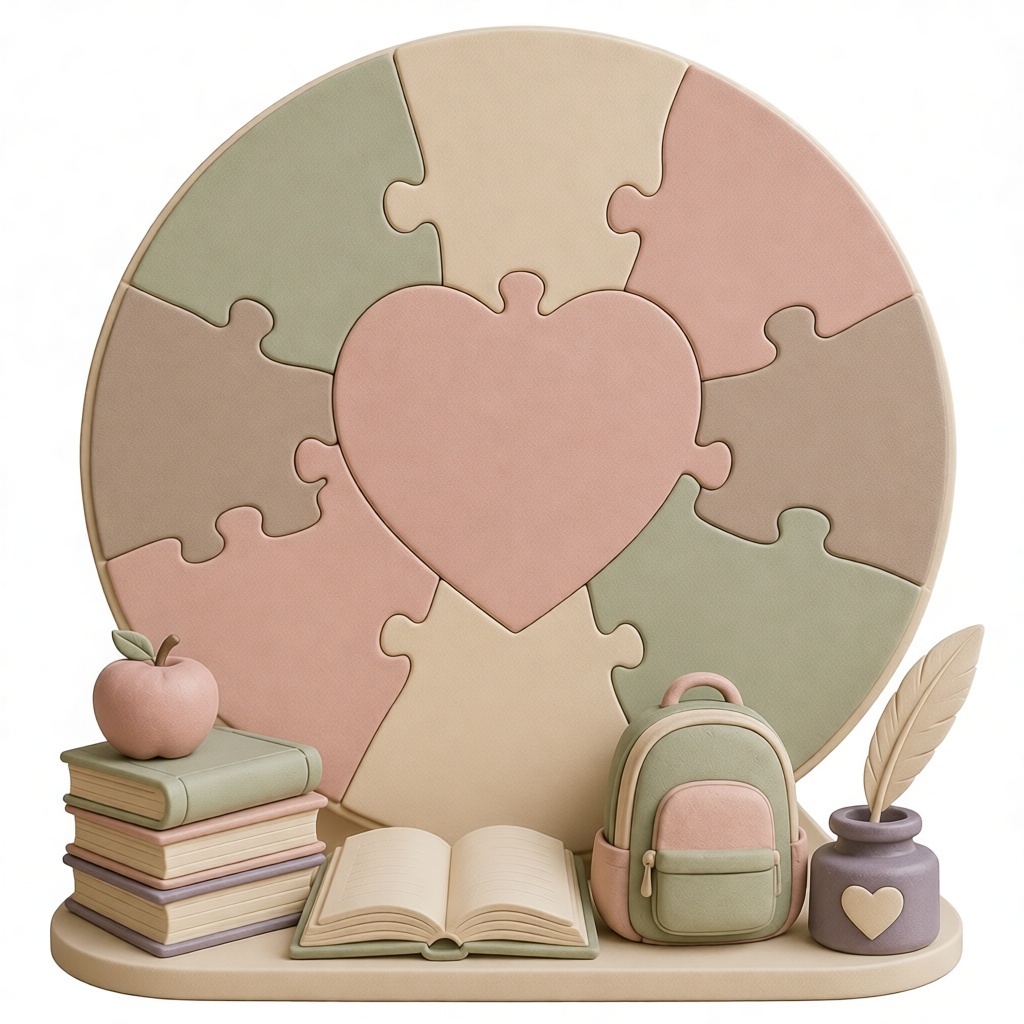 Heart Puzzle Decorative Set free 3D printable STL
