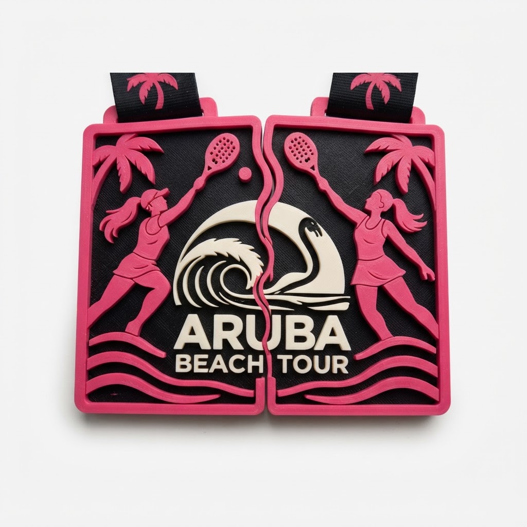 Aruba Beach Tour Medal free 3D printable STL