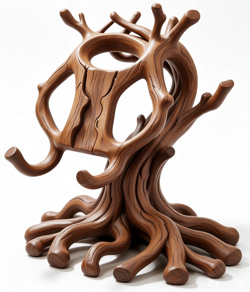 Branching Tree Sculpture free 3D printable STL
