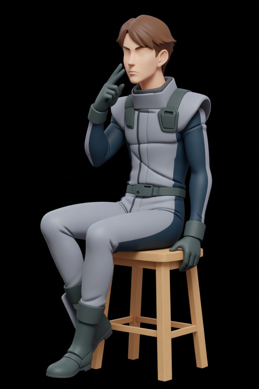 Anime Soldier Figurine free 3D printable STL