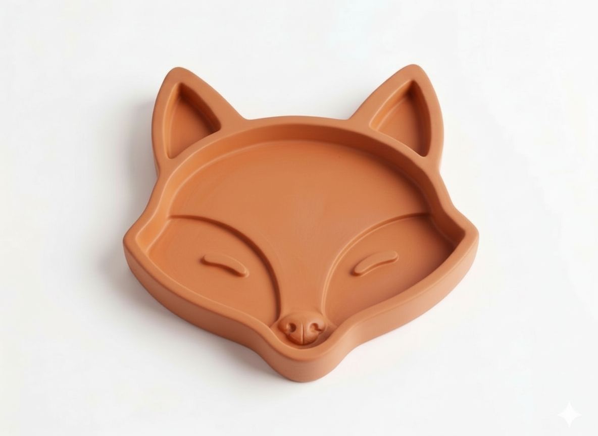 Fox Face Tray free 3D printable STL