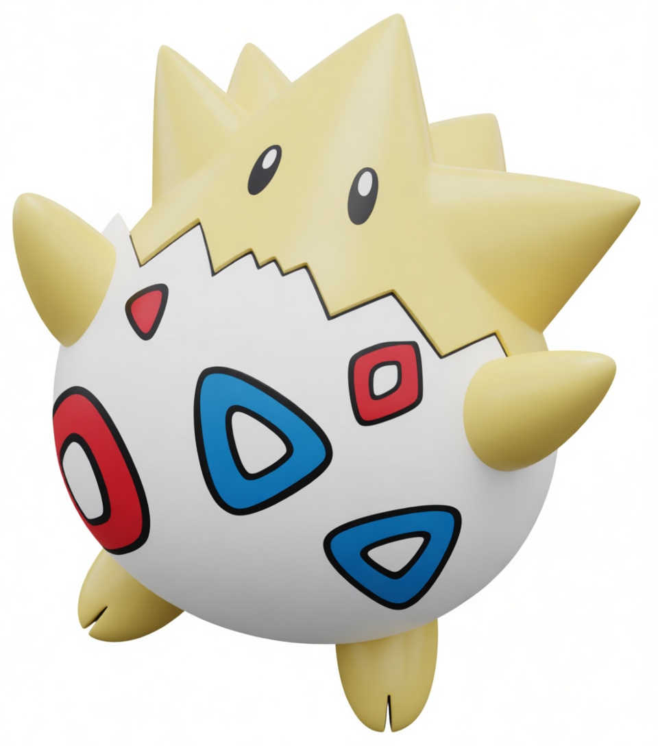 Togepi Pokémon Figurine free 3D printable STL