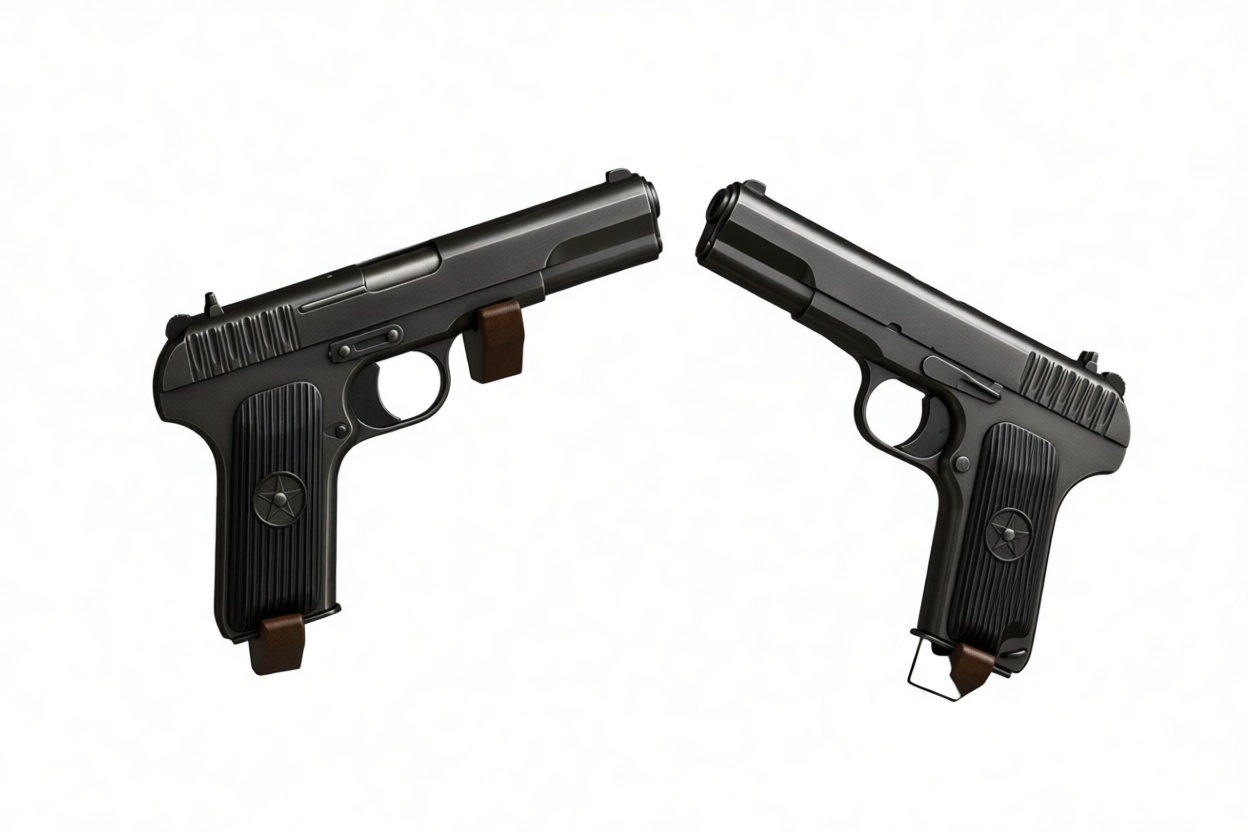 Tokarev TT-33 Pistol Model free 3D printable STL