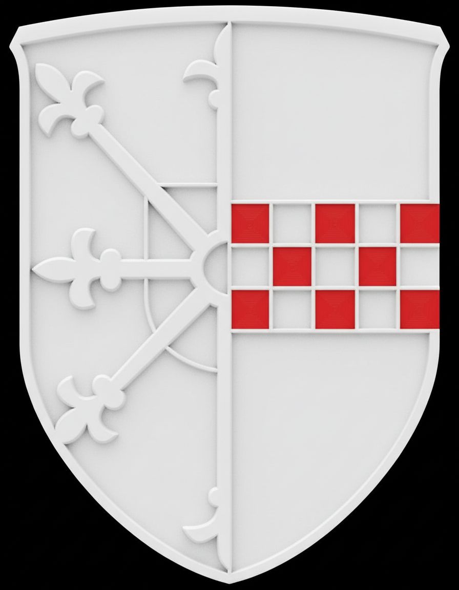 Croatian Coat of Arms Relief free 3D printable STL