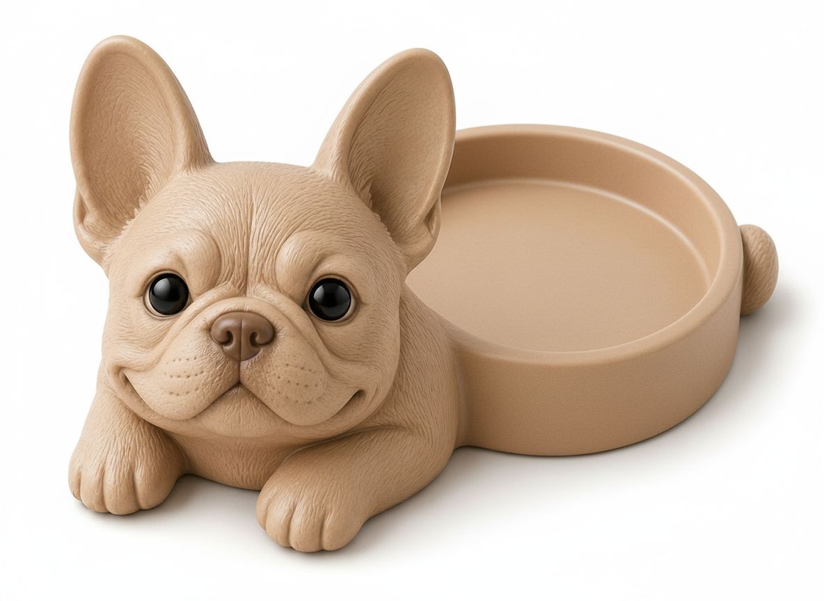 French Bulldog Trinket Dish free 3D printable STL