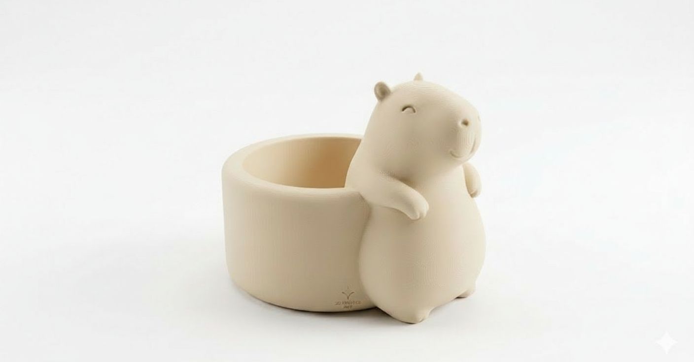 Capybara Planter Pot free 3D printable STL