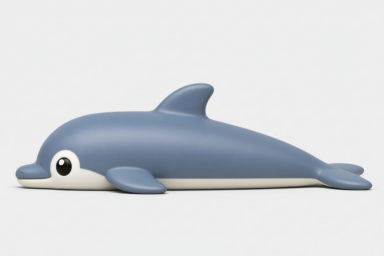 Cartoon Dolphin Figurine free 3D printable STL