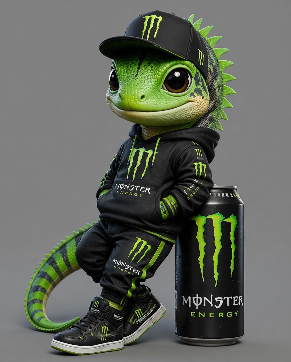 Chameleon Mascot Figurine free 3D printable STL