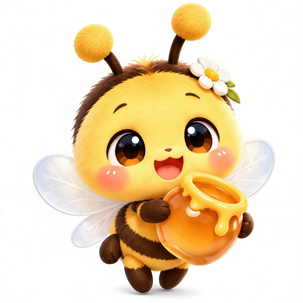 Cute Bee Figurine free 3D printable STL