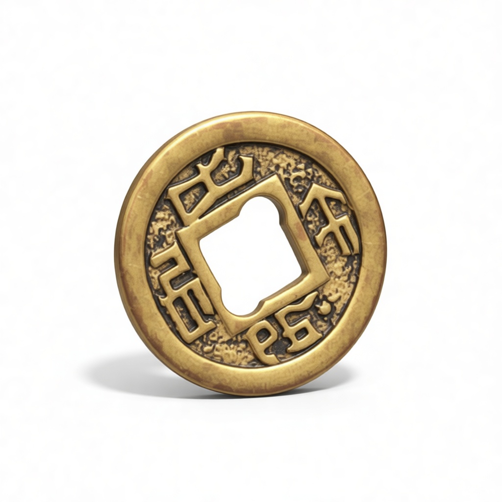 Chinese Antique Coin free 3D printable STL