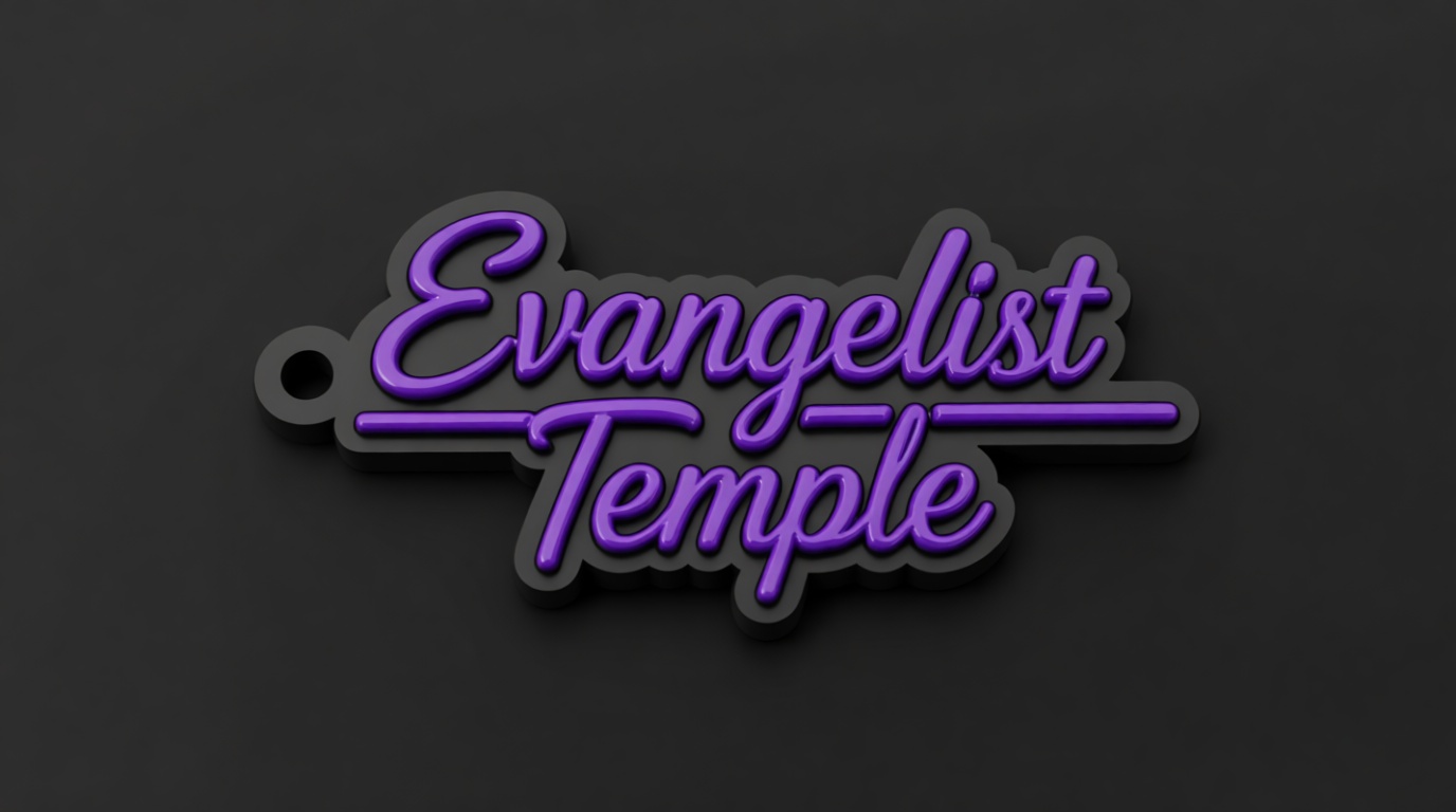 Evangelist Temple Keychain free 3D printable STL