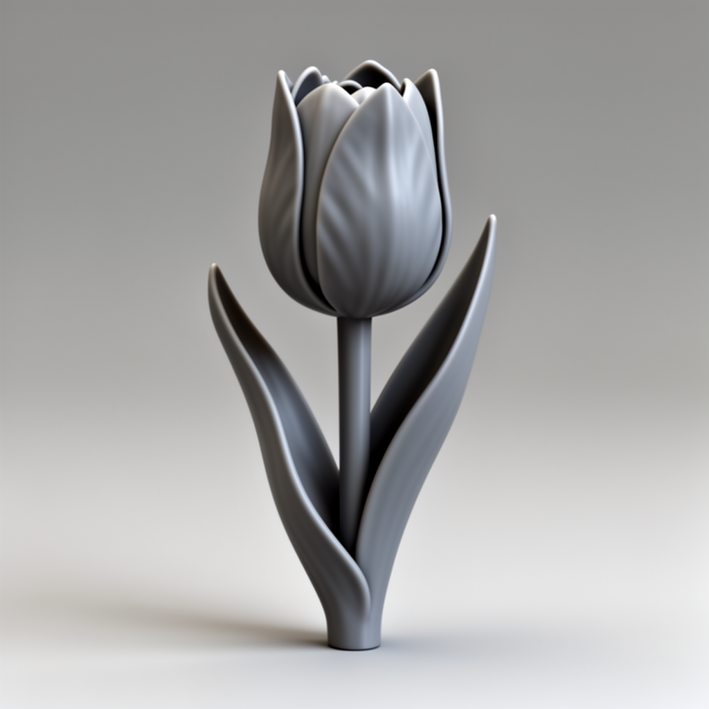Tulip Flower Figurine free 3D printable STL