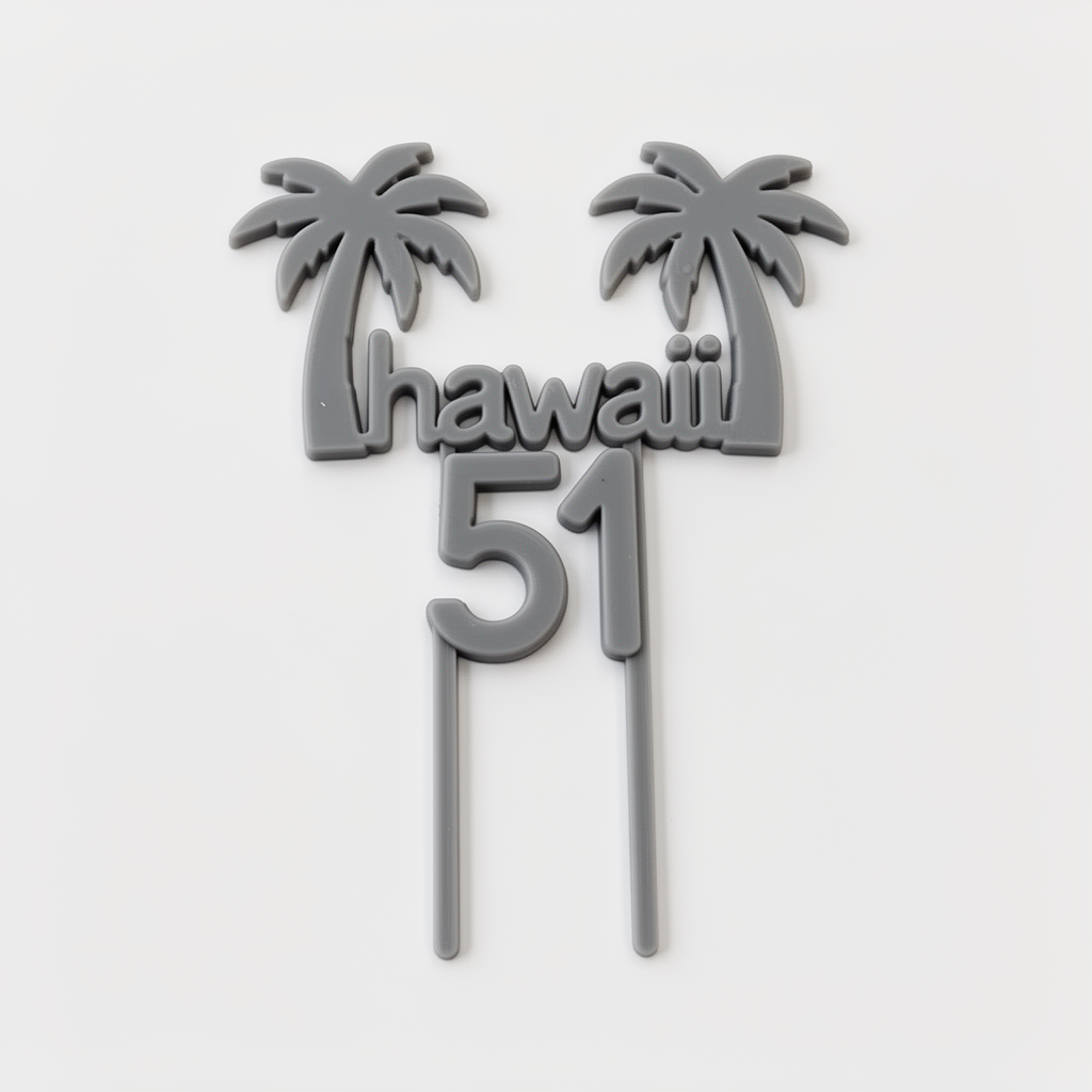 Hawaii Palm Trees Topper free 3D printable STL