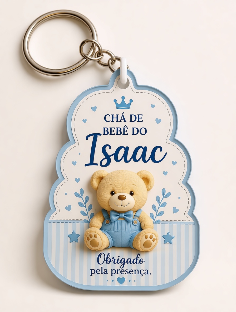 Teddy Bear Keychain free 3D printable STL