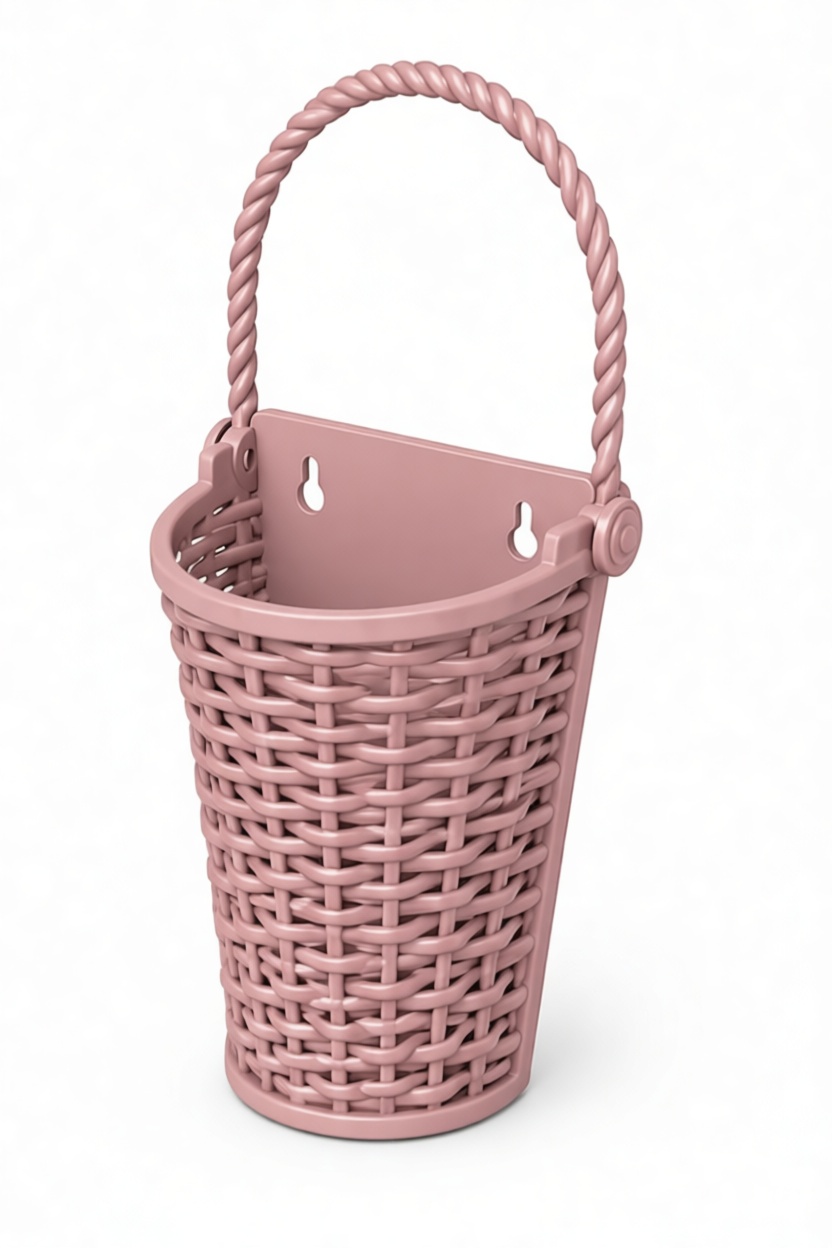 Wicker Wall Basket free 3D printable STL