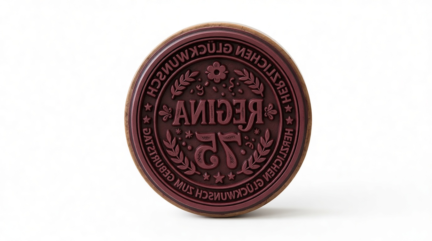 Regina 75 Seal Stamp free 3D printable STL