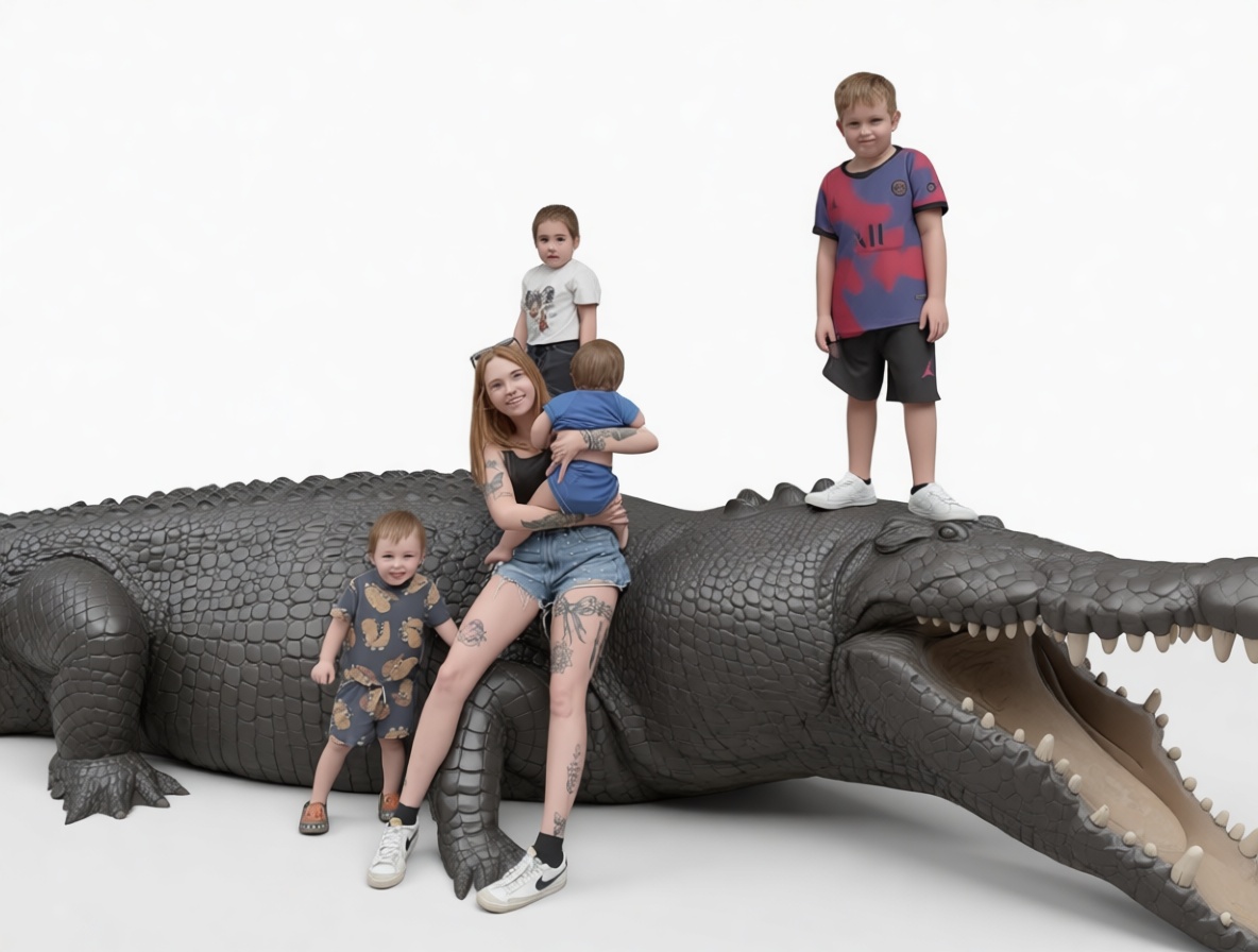 Saltwater Crocodile Statue free 3D printable STL