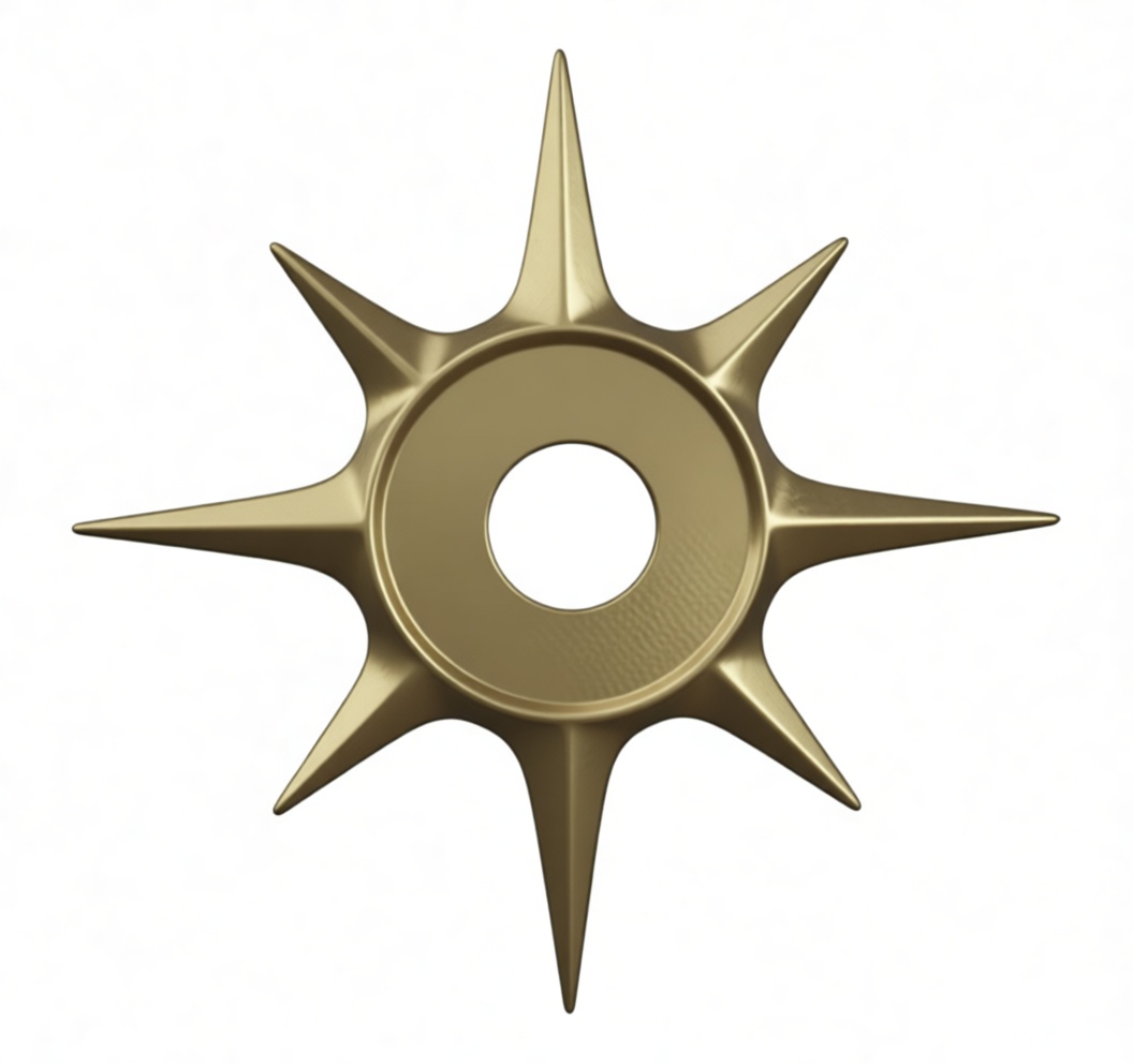 Spiked Throwing Star - Free 3D Printable STL File
