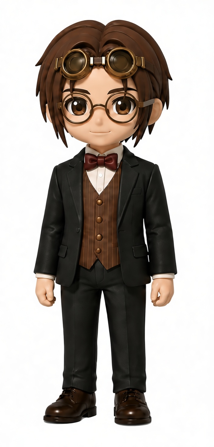 Steampunk Gentleman Figurine free 3D printable STL