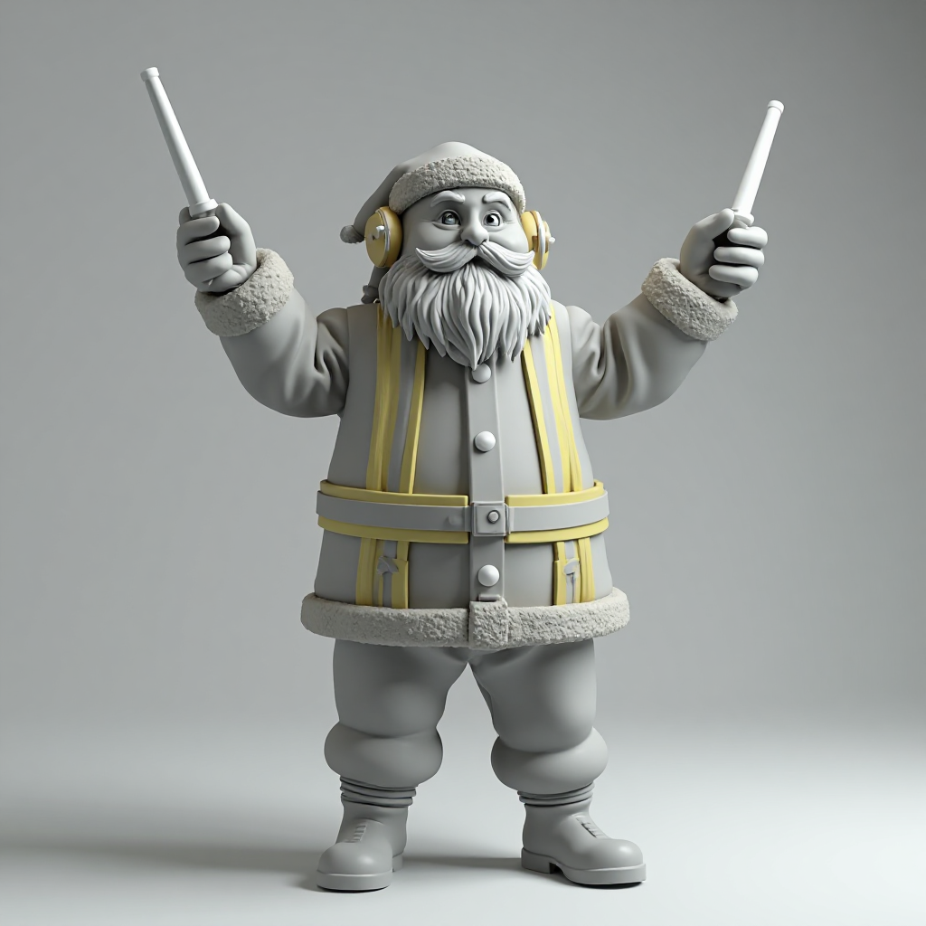 Santa Claus Marshalling Figurine free 3D printable STL