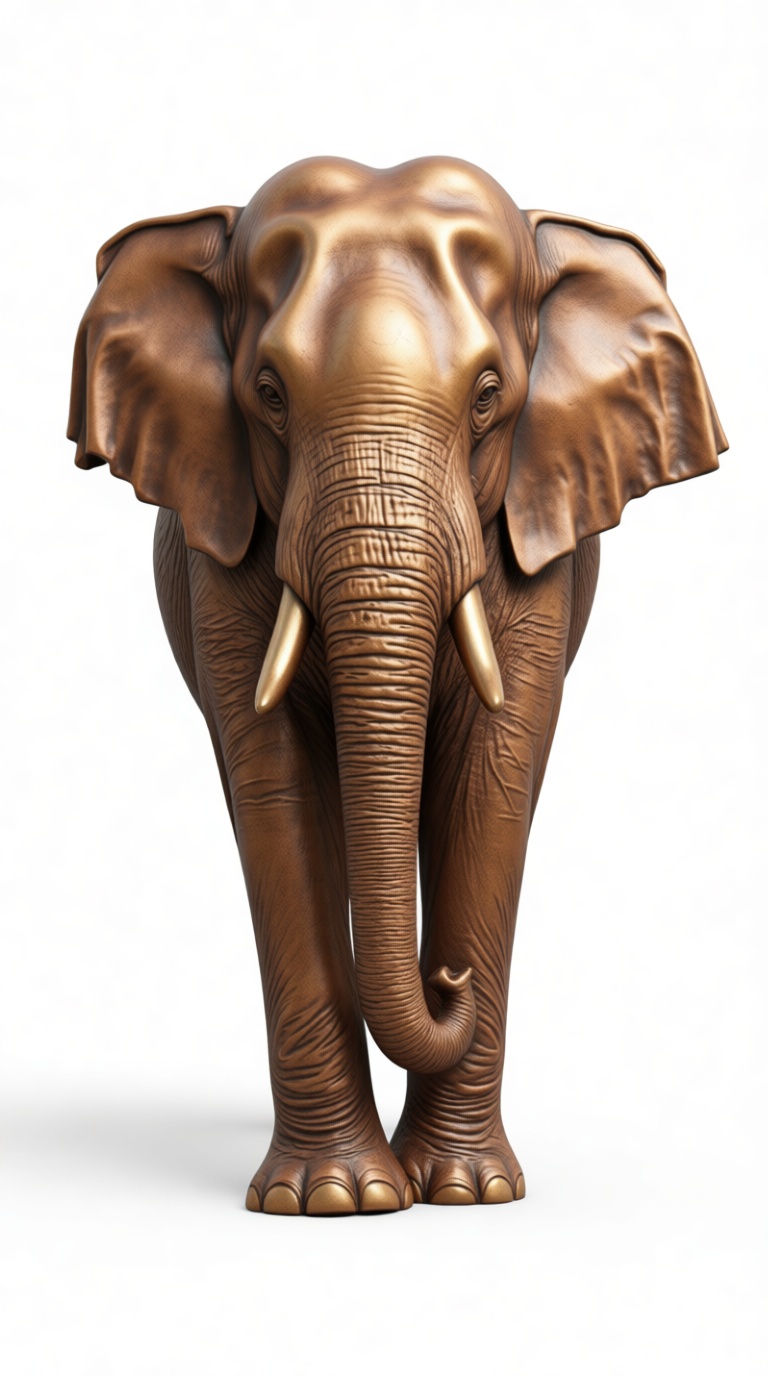 African Elephant Figurine free 3D printable STL