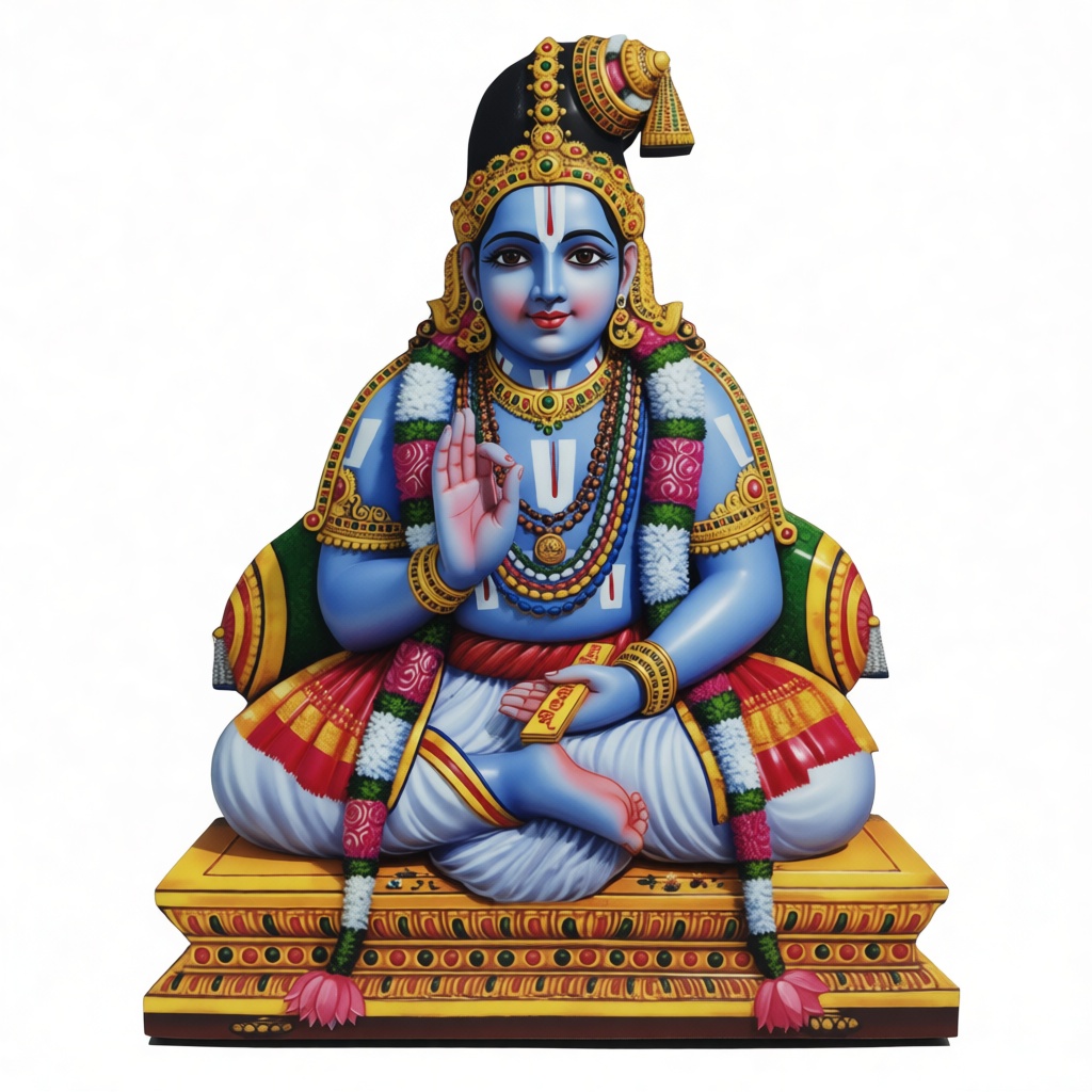 Vishnu Seated Statue free 3D printable STL