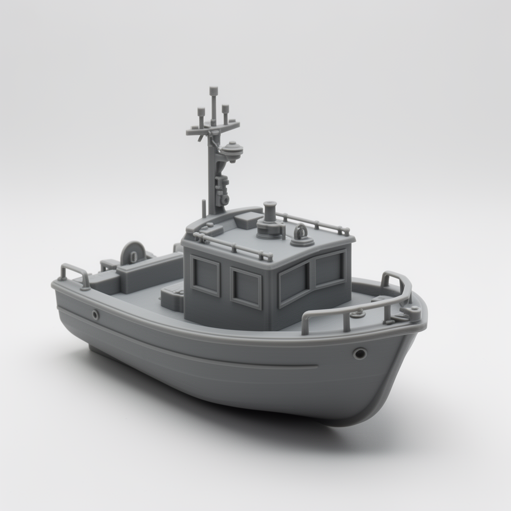 Classic Wooden Boat Model free 3D printable STL