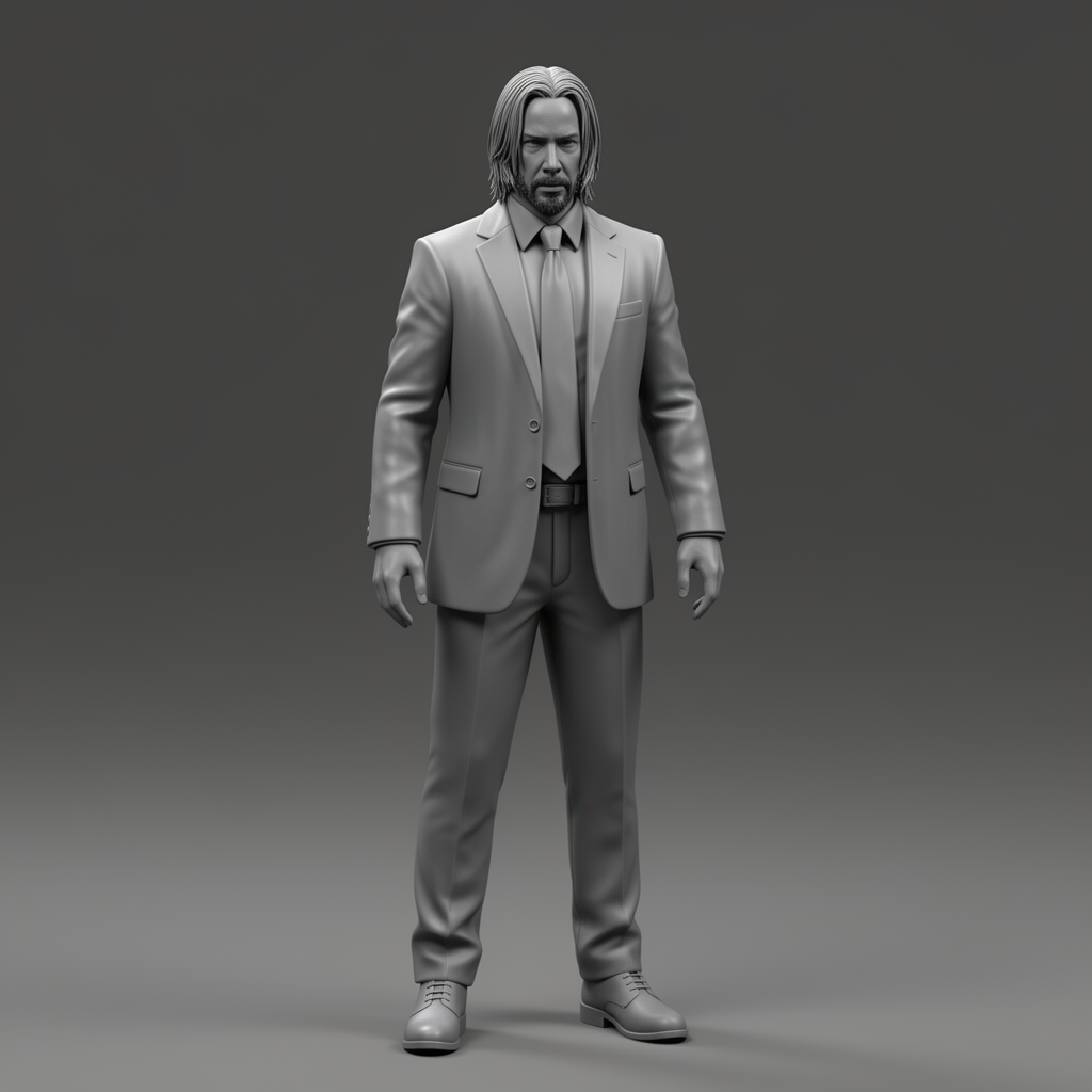John Wick Bust free 3D printable STL
