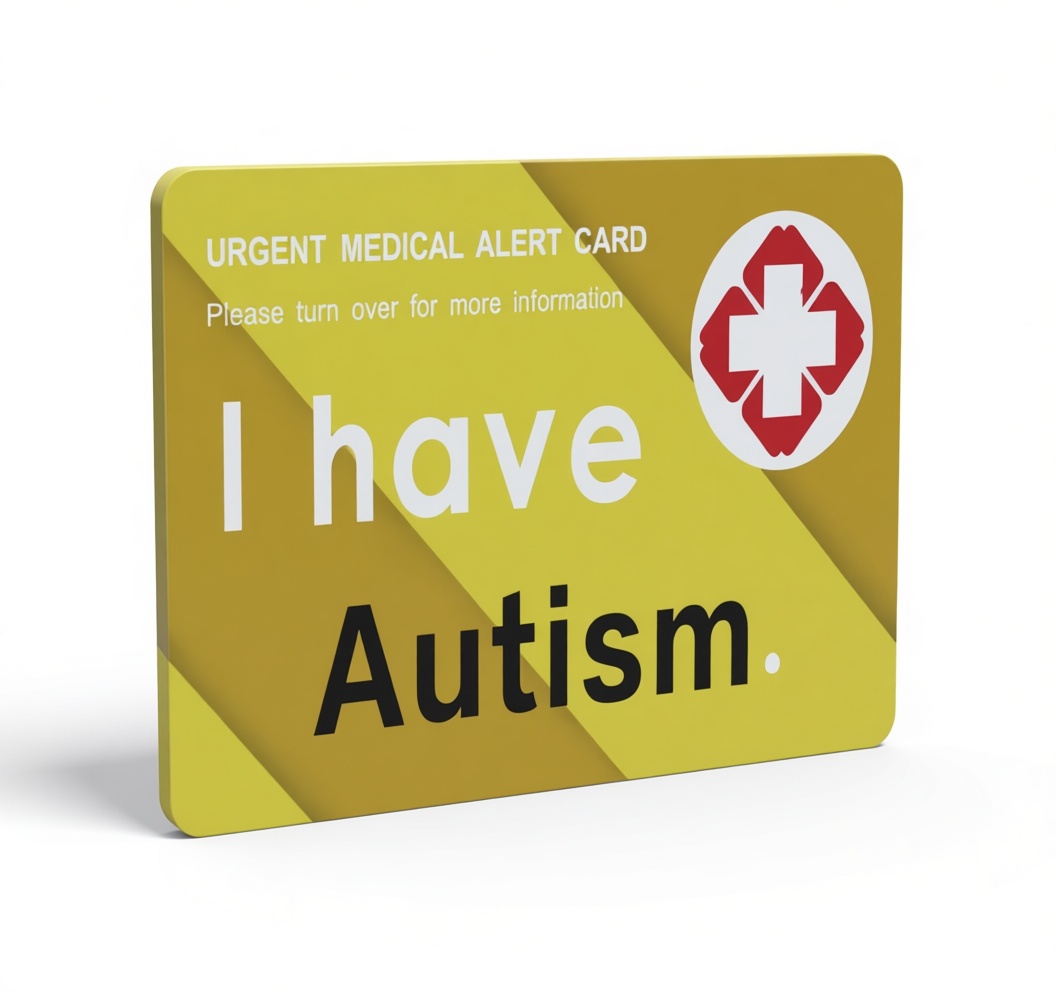 Autism Medical Alert Card free 3D printable STL
