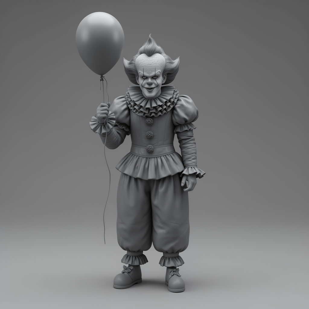 Pennywise Figurine free 3D printable STL