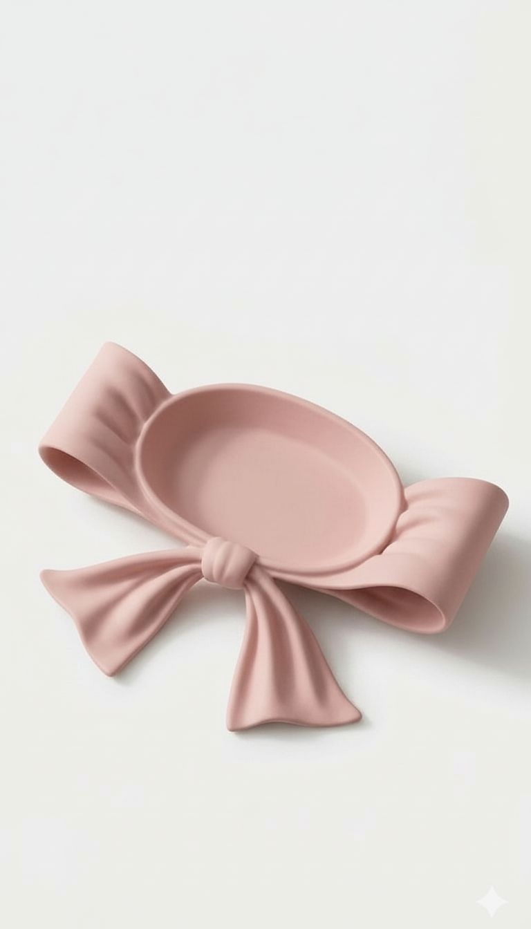 Ribbon Bow Dish free 3D printable STL