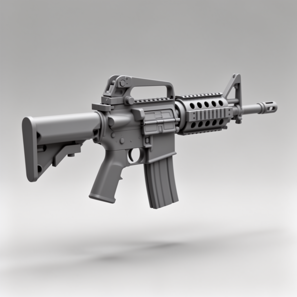 M4 Carbine Model free 3D printable STL