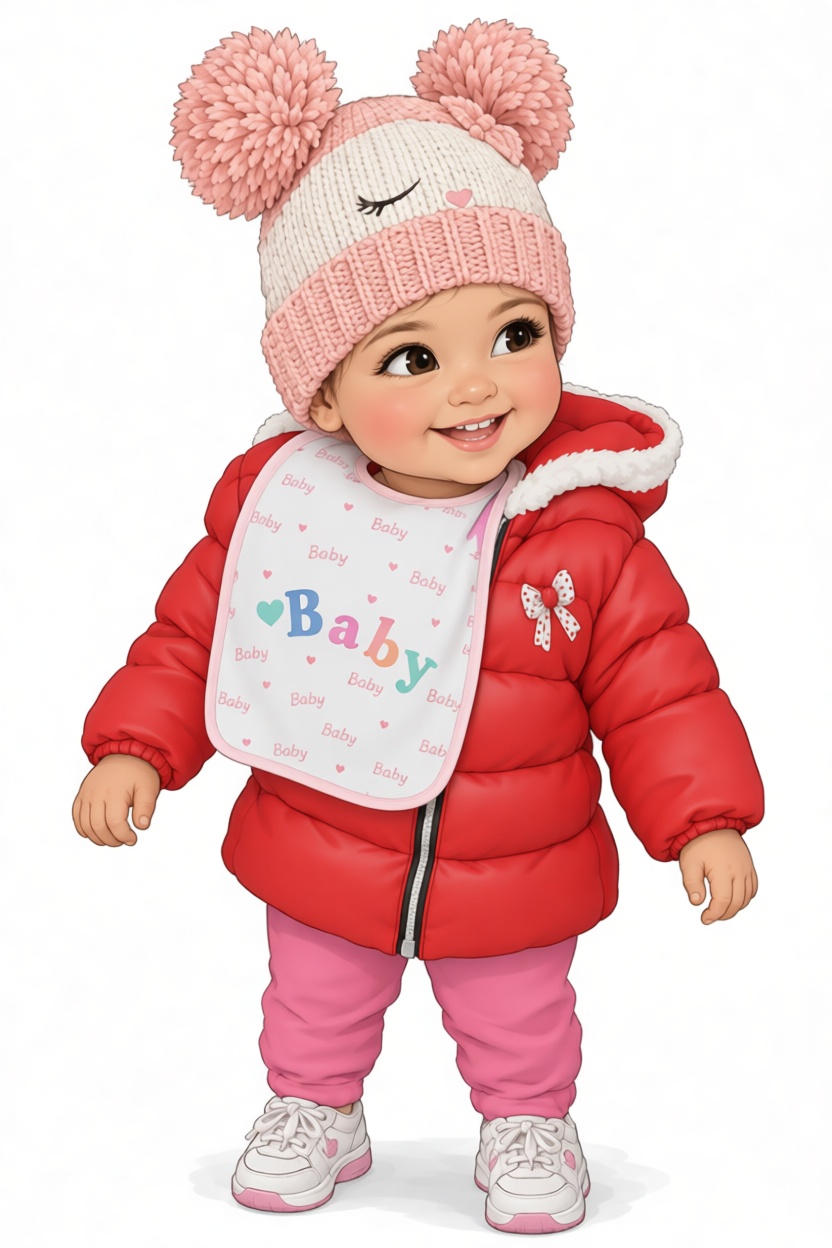 Smiling Baby Girl Figurine free 3D printable STL