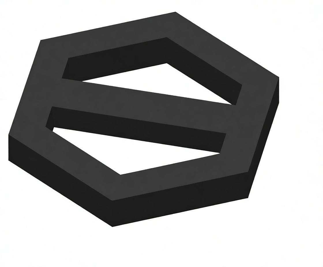 Hexagonal Keychain Model free 3D printable STL