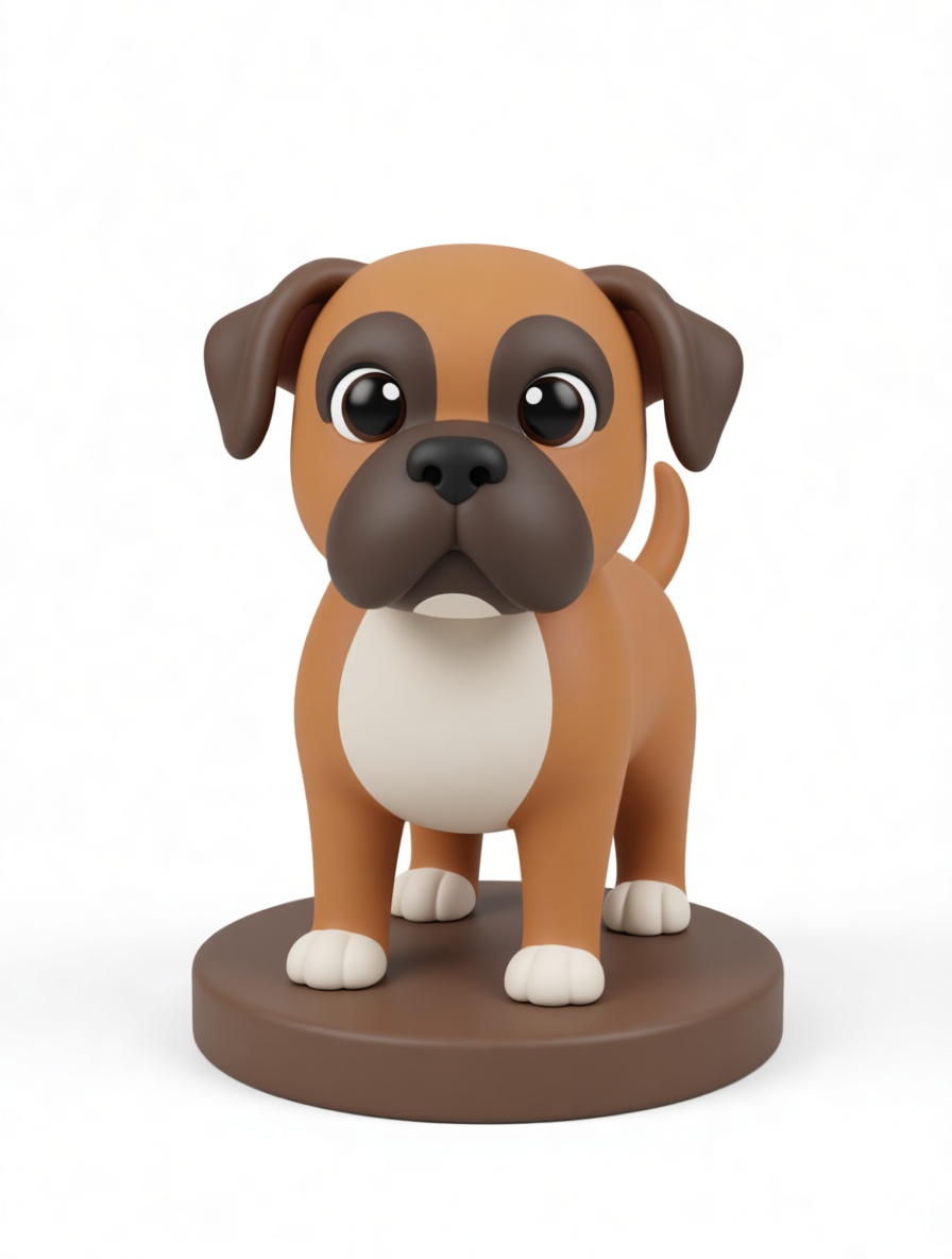 Boxer Dog Figurine free 3D printable STL