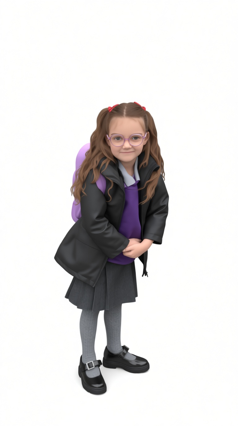 Schoolgirl Figurine free 3D printable STL