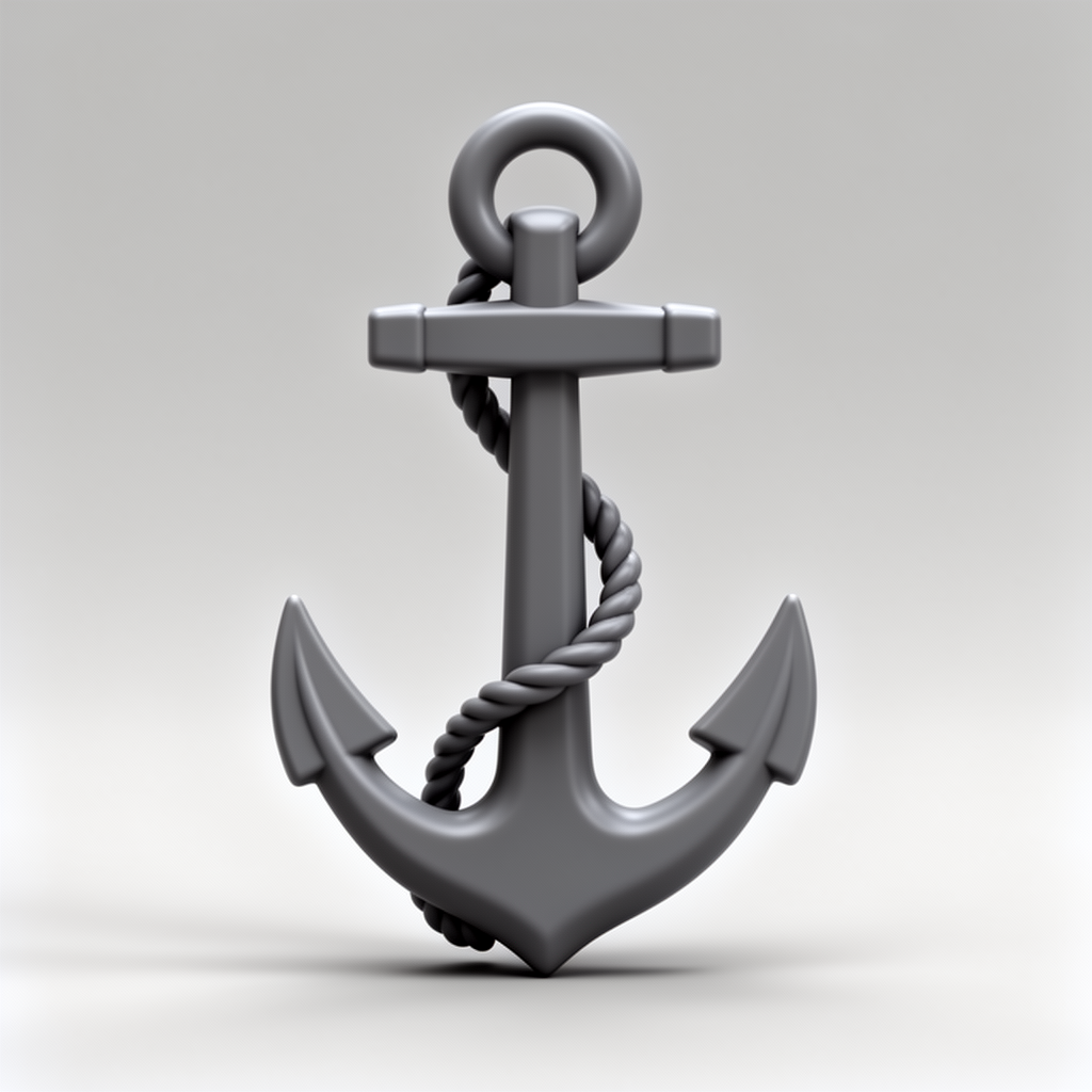 Navy Anchor Sculpture free 3D printable STL