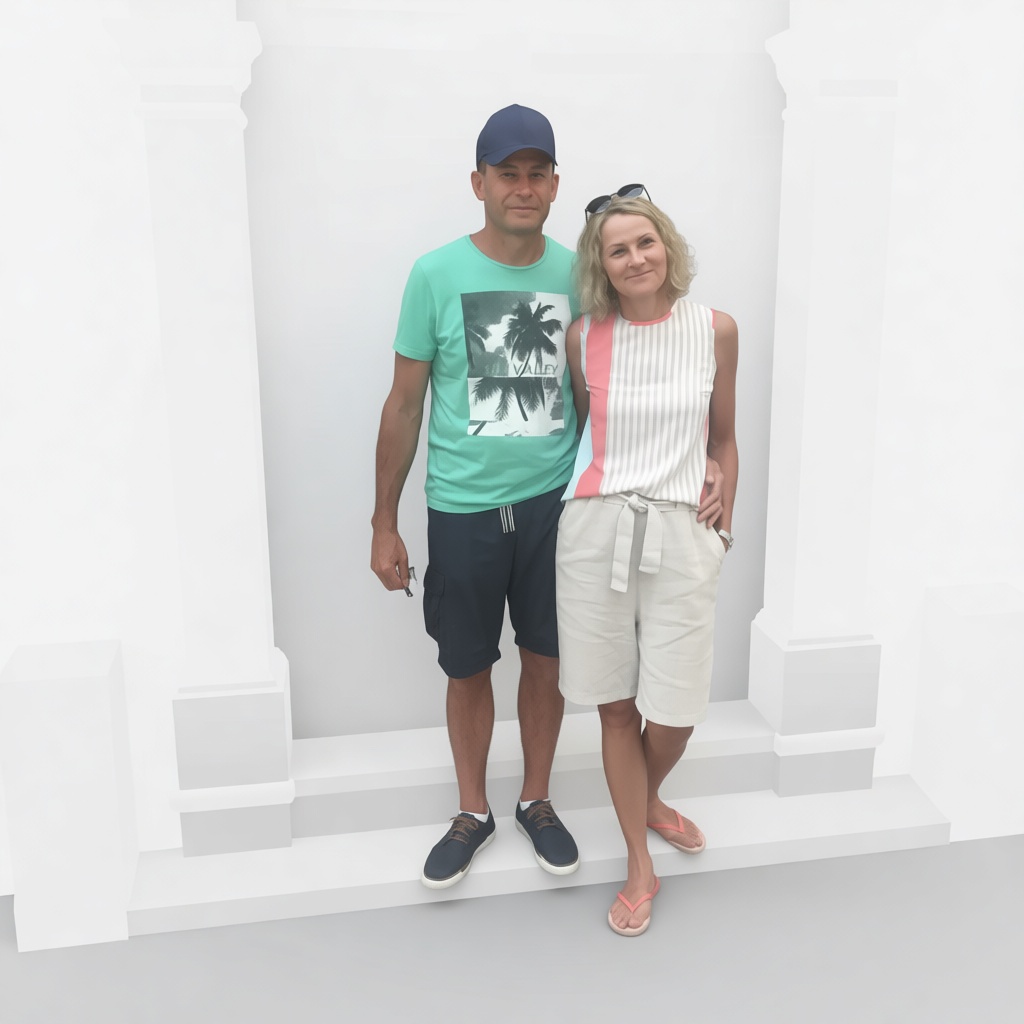 Couple Standing Figurine free 3D printable STL