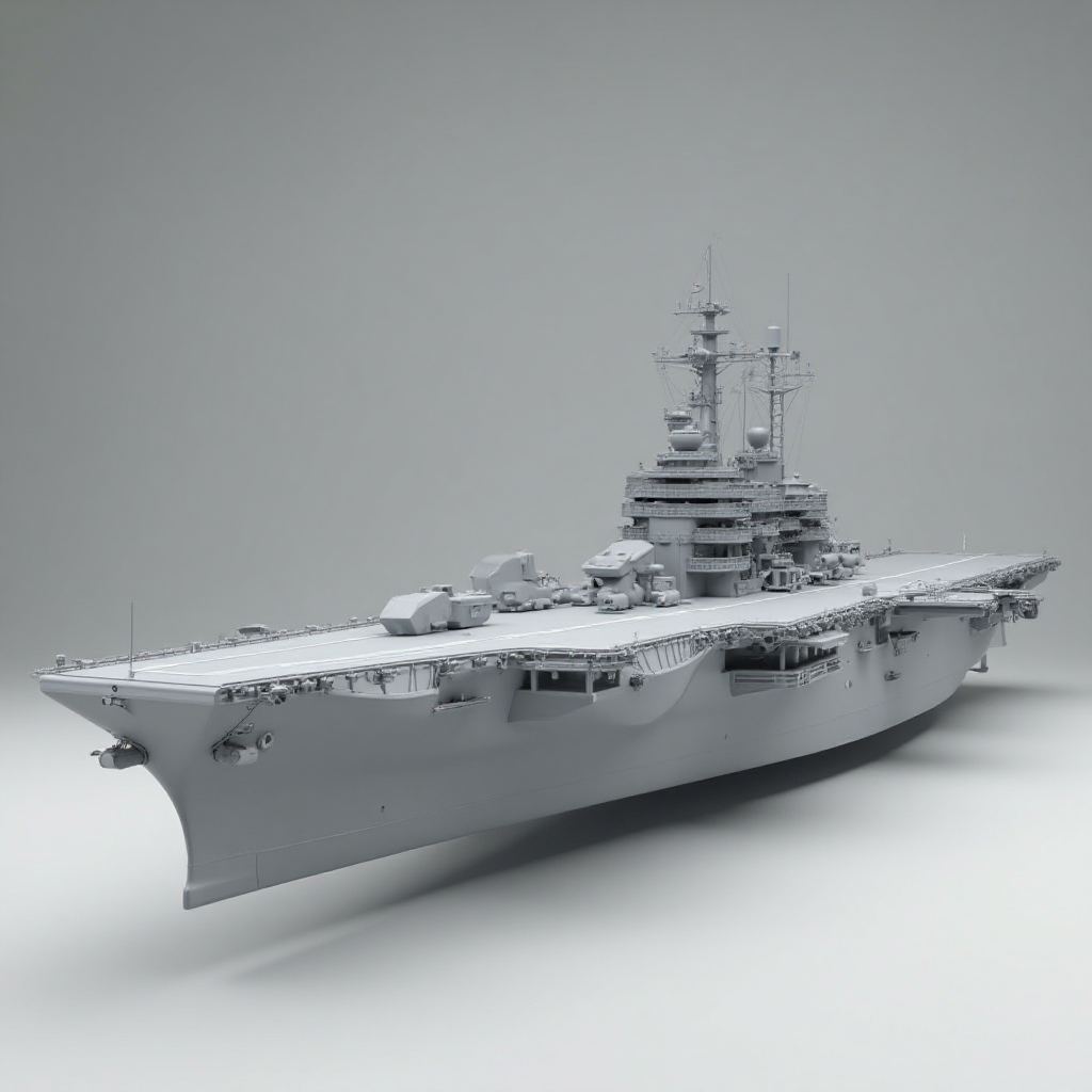 Aircraft Carrier Model free 3D printable STL