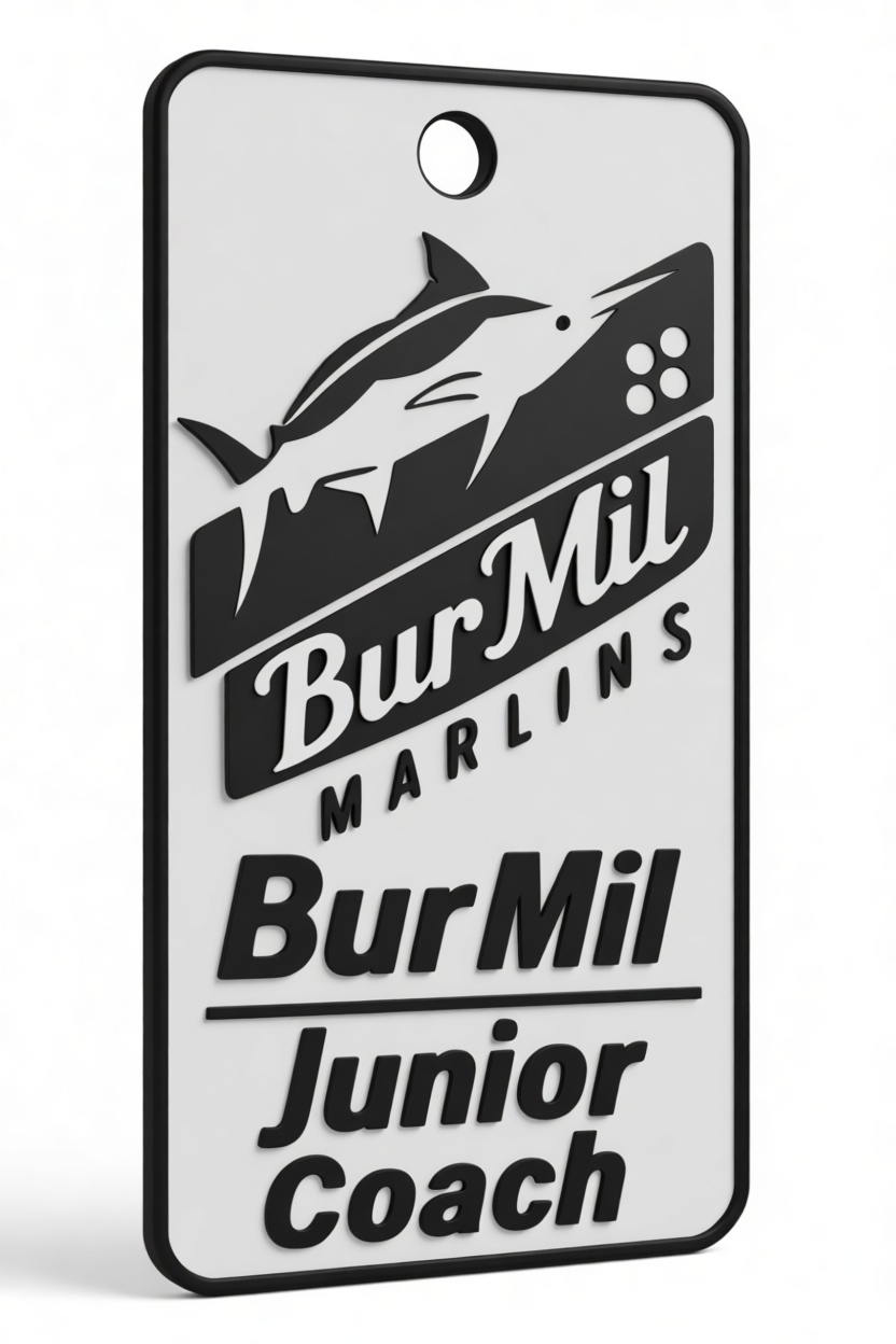 BurMil Junior Coach Tag free 3D printable STL