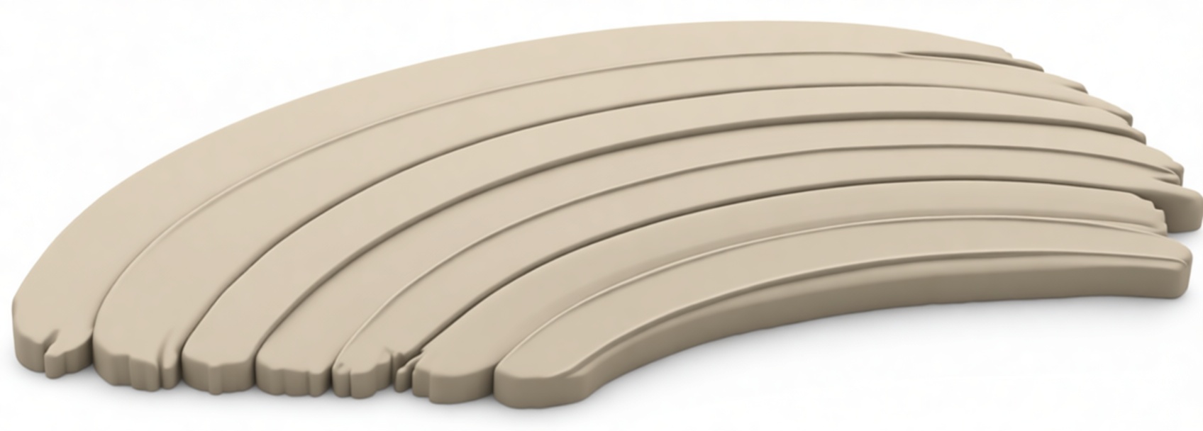 Curved Banana Bunch Figurine free 3D printable STL
