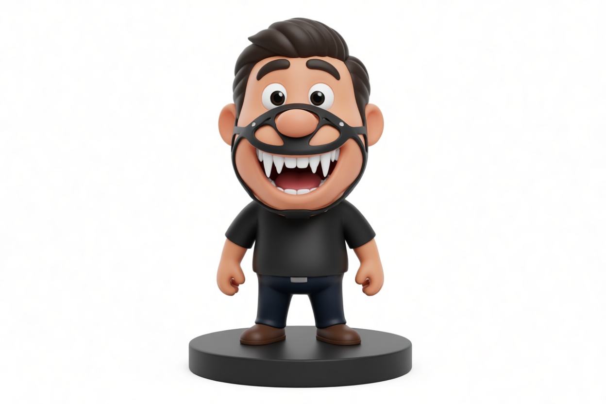 Man in Muzzle Figurine free 3D printable STL